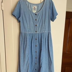 Studio 25 maxi jean dress. Size Medium.